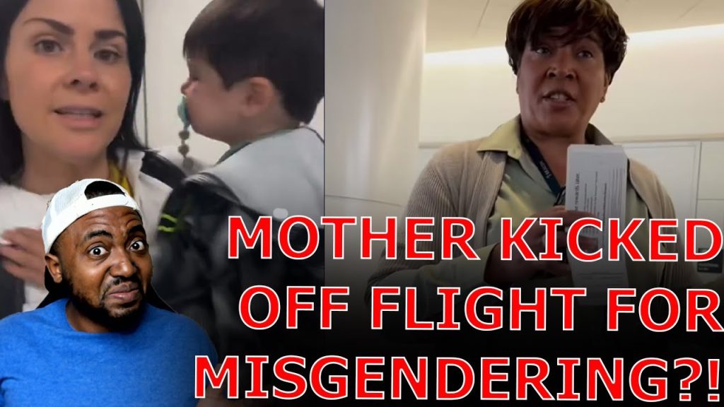 United Airlines KICKS Mother And SON OFF PLANE LEAVING THEM STRANDED For Misgendering Flight Staff