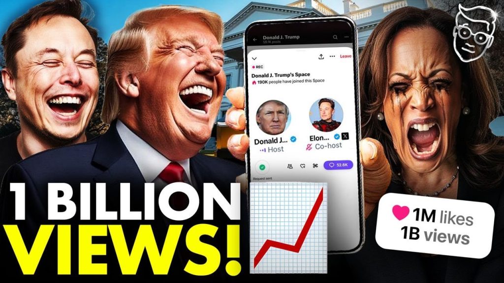 Elon Musk’s Trump Interview Hits ONE BILLION Views    MELTS Internet  | Kamala SEETHES