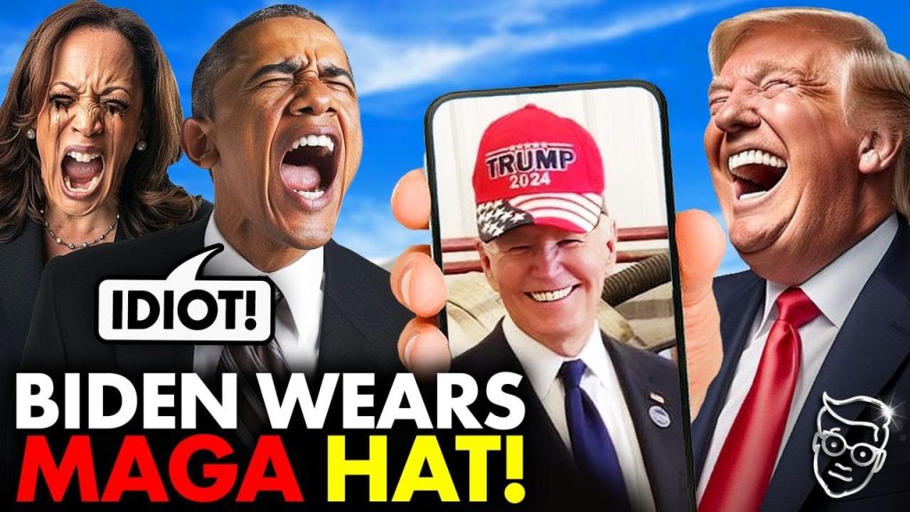 SHOCK: Biden ENDORSES Trump!? Puts on Red MAGA Hat and STUNS Crowd in Kamala BACKSTAB After Debate