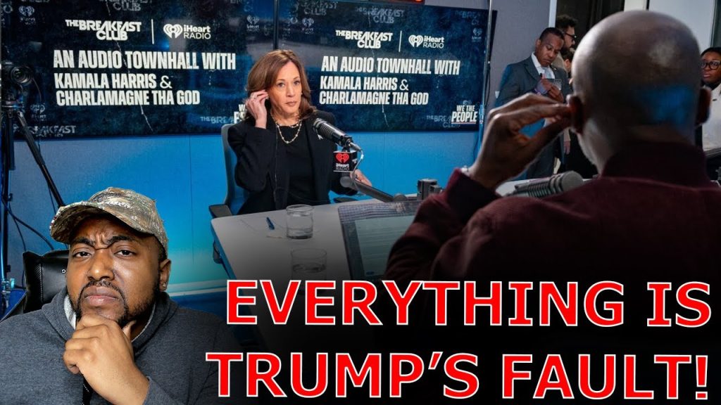 Kamala BLAMES Trump After Charlamagne Confronts On Her Causing The Border Crisis In AWKWARD Townhall