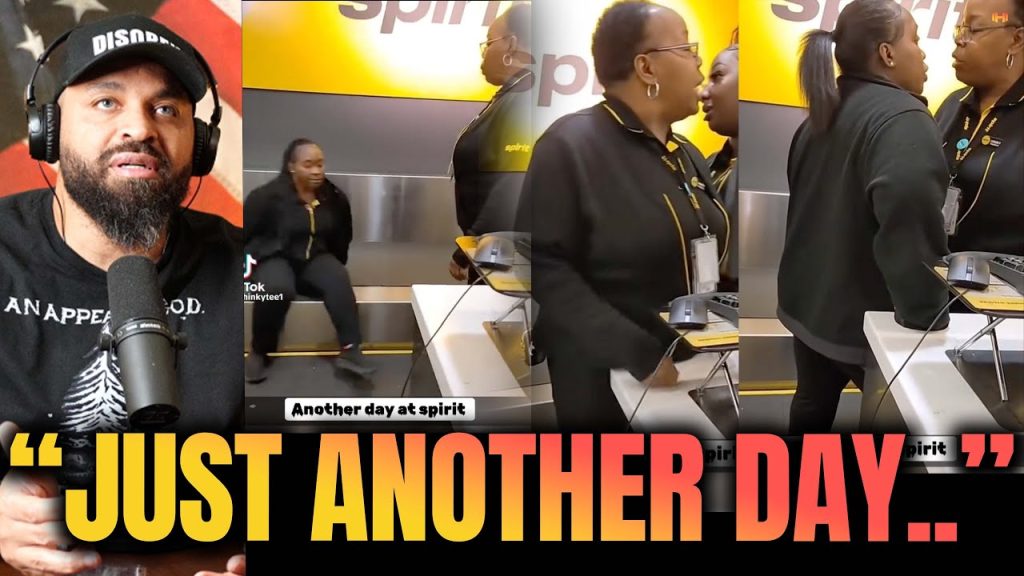 2 Black Spirit Airlines Employees Square Up to Fight at the Airport!