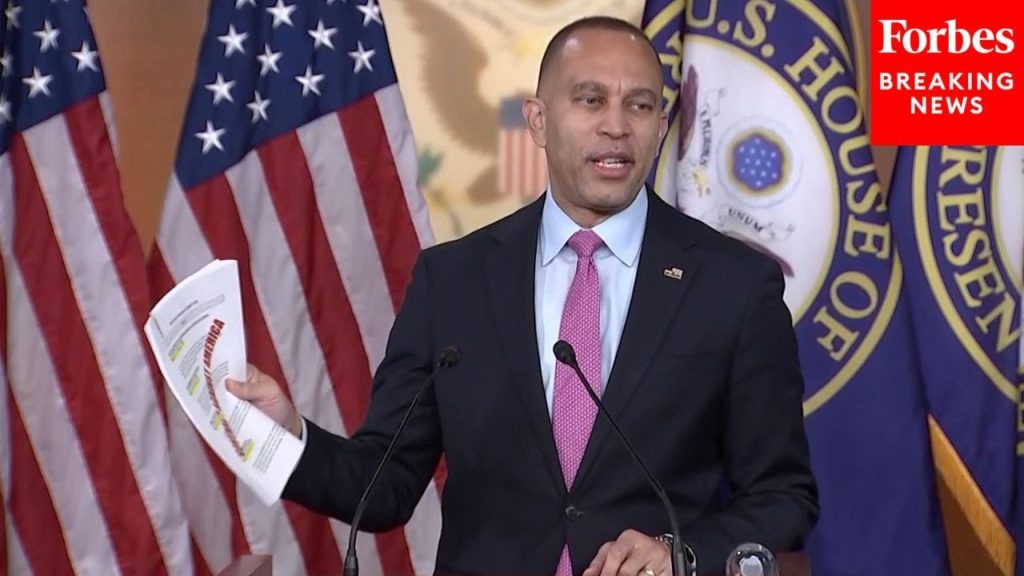 JUST IN: Hakeem Jeffries Holds Press Briefing After House GOP Unveil ‘Their Extreme Budget Plan’