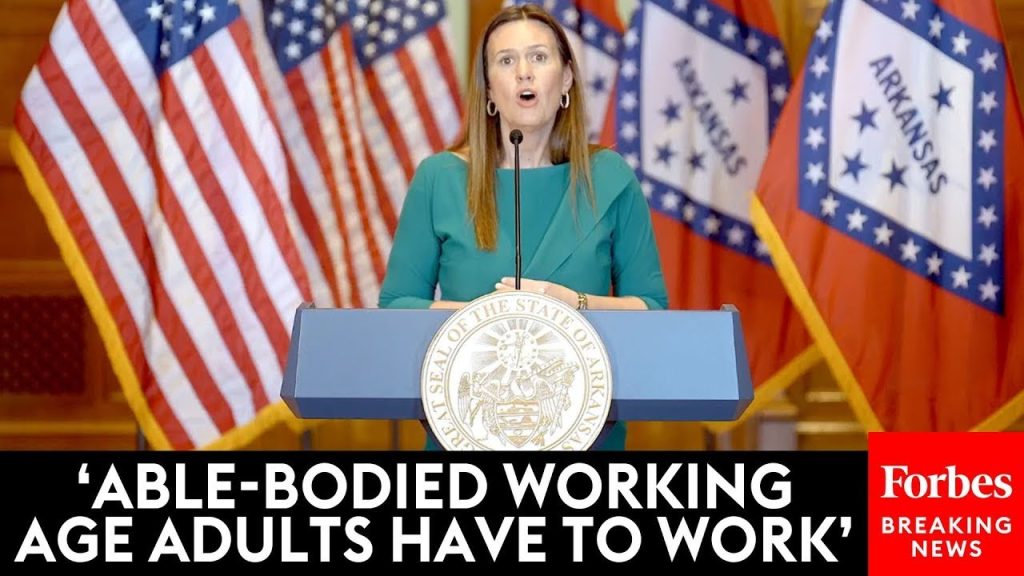 JUST IN: Arkansas Gov. Sarah Huckabee Sanders Calls For New Work Requirement To Receive Medicaid JUST IN: Arkansas Gov. Sarah Huckabee Sanders Calls For New Work Requirement To Receive Medicaid