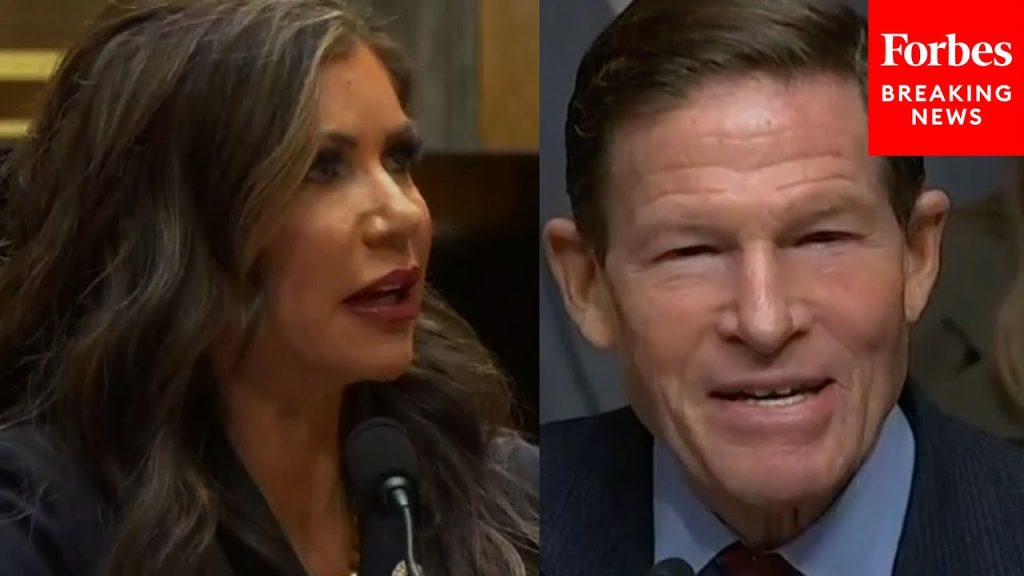 Kristi Noem And Richard Blumenthal Have Tense Exchange About Trump Withholding Disaster Aid From CA