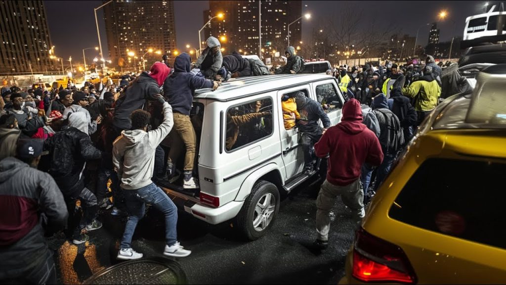 Gang Steals ‘Entire Street’ Full of Cars… As NYC Collapses