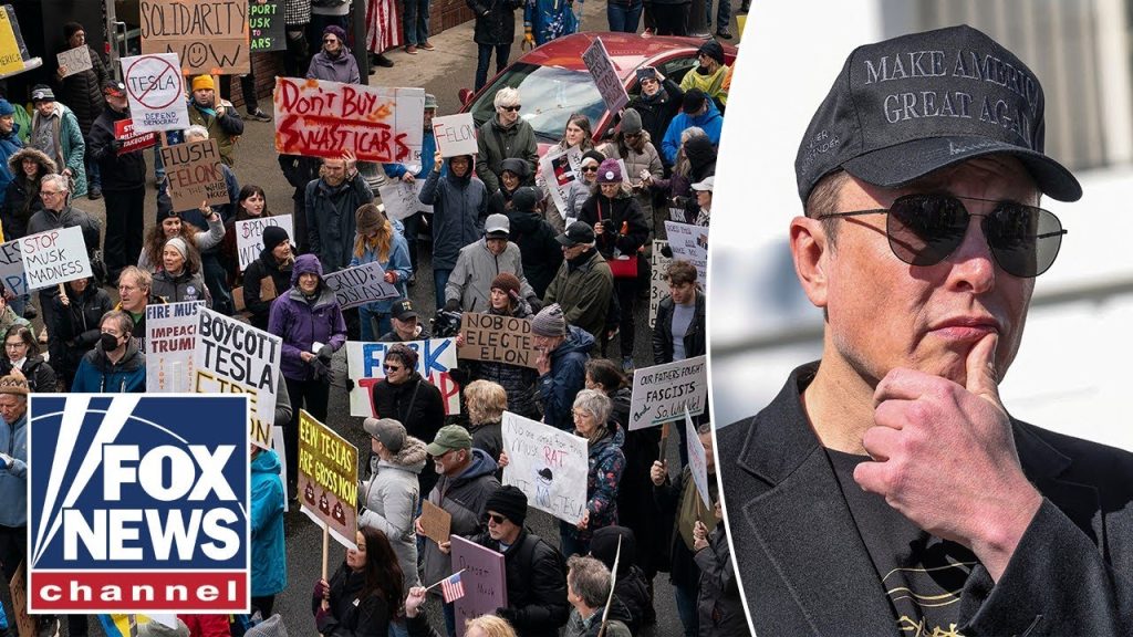 BURN A TESLA, SAVE DEMOCRACY?: Anti-Musk protestors speak out on ‘Day of Action’ #tesla  #elonmusk